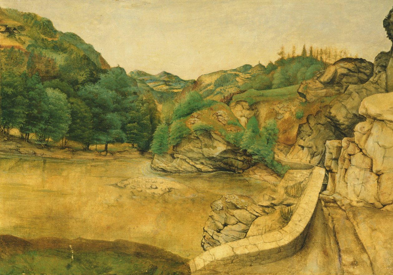 Vei i Alpene, 1495 (gouache og wc på papir) av Albrecht Dürer