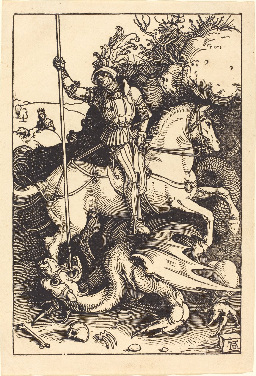 Saint George Killing the Dragon av Albrecht Dürer