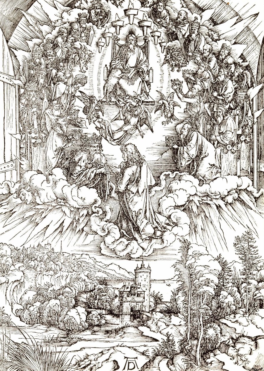 Saint John foran Gud og de eldste av Albrecht Dürer