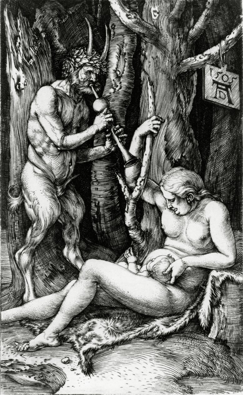 Satyr-familien, 1505 av Albrecht Dürer