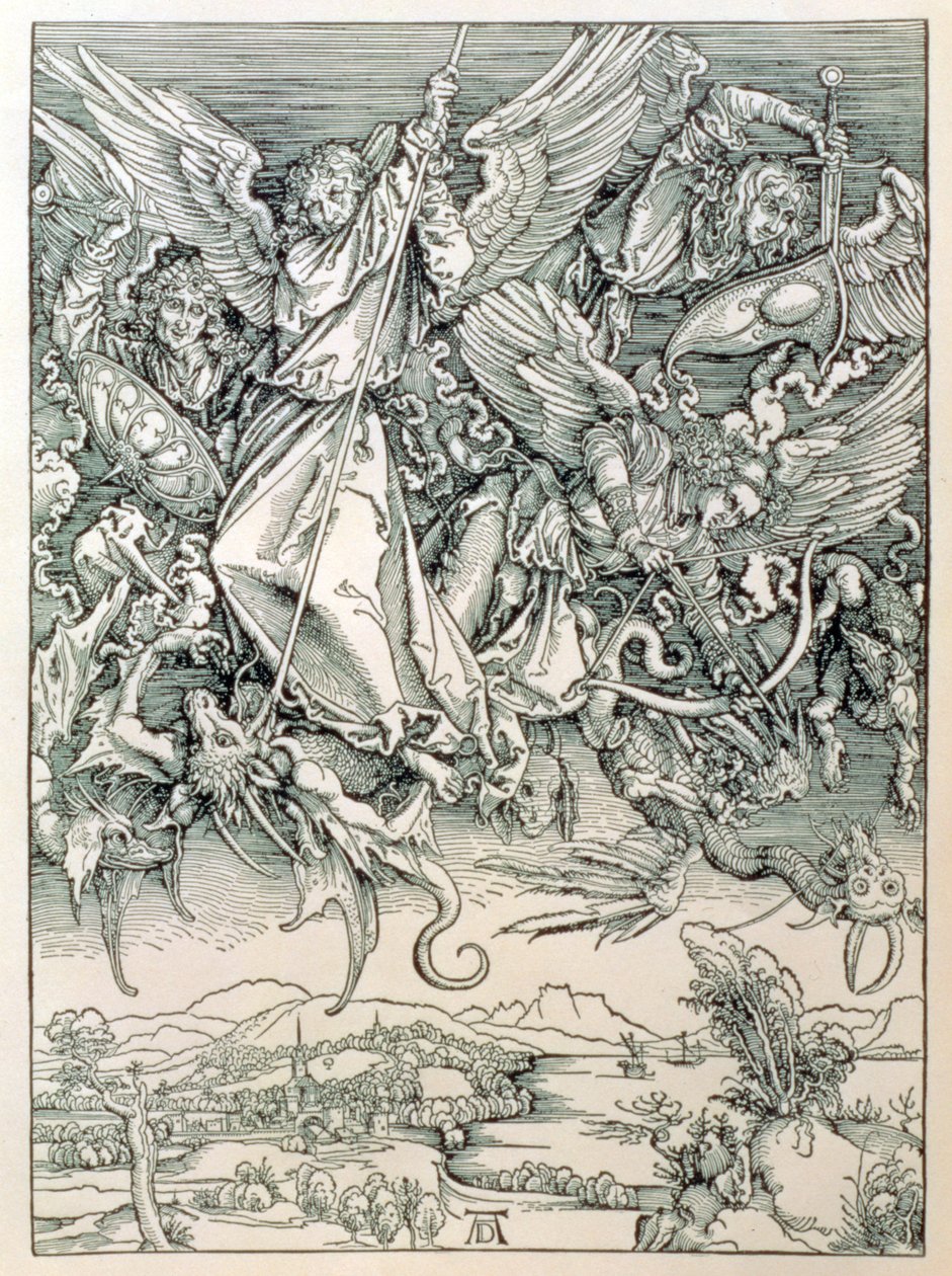 St. Michael kjemper med dragen fra 