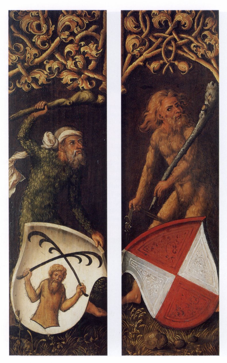 Sylvan Men med heraldiske skjold av Albrecht Dürer