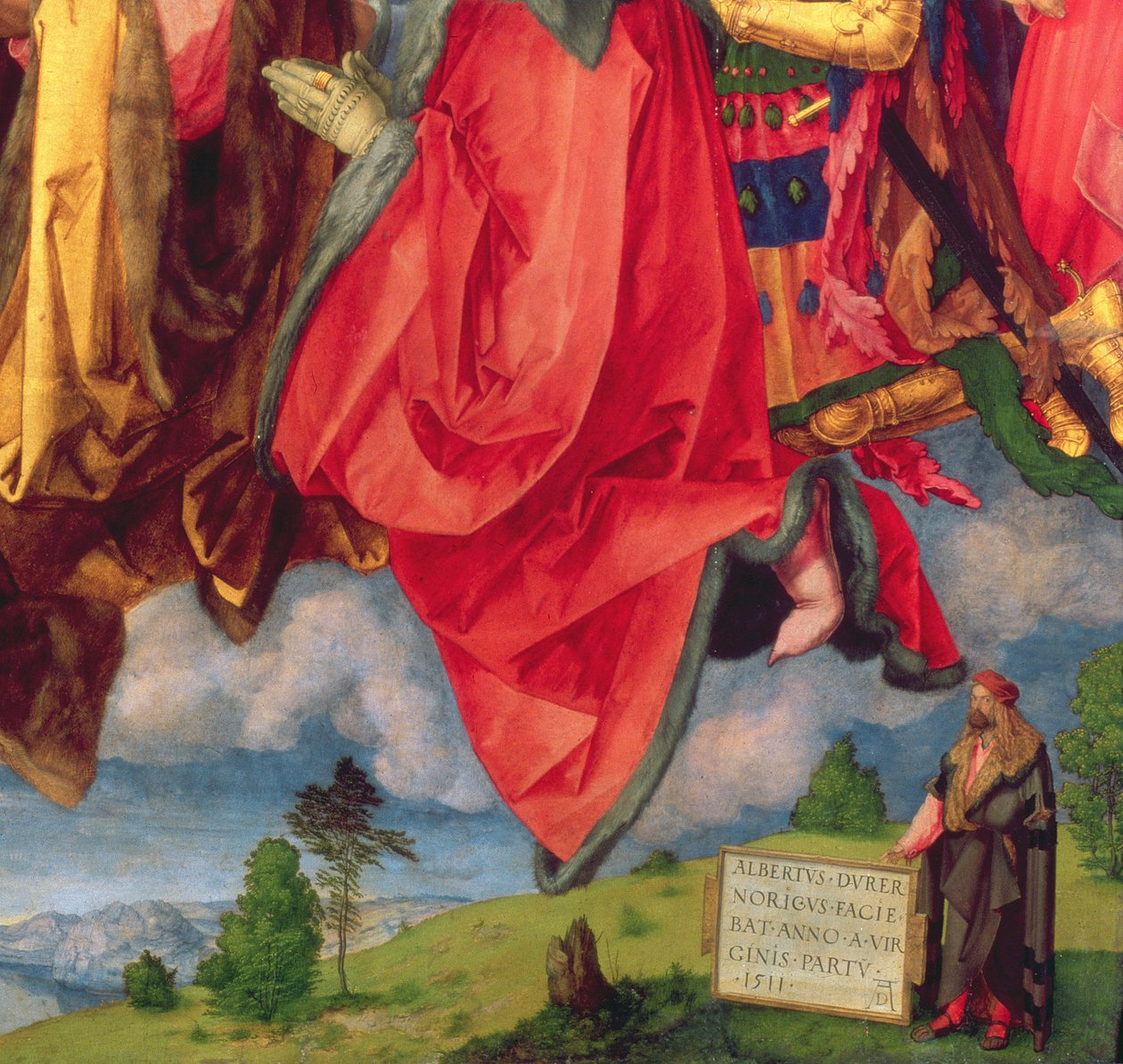 Landauer-altertavlen, Allehelgensdag, 1511 (detalj av 68677) av Albrecht Dürer