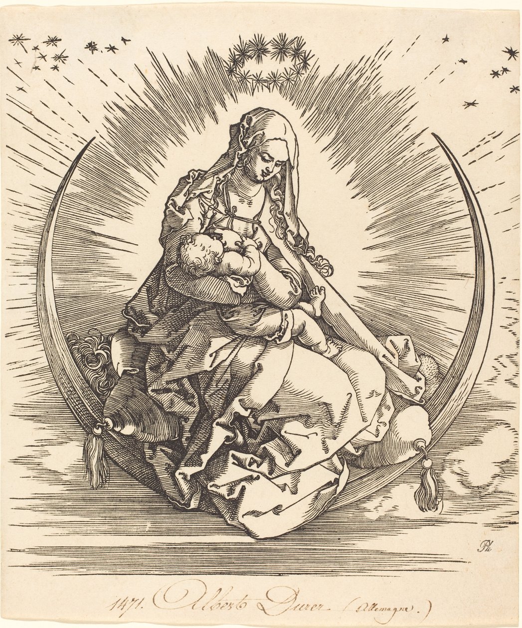 Madonnaen på halvmånen av Albrecht Dürer