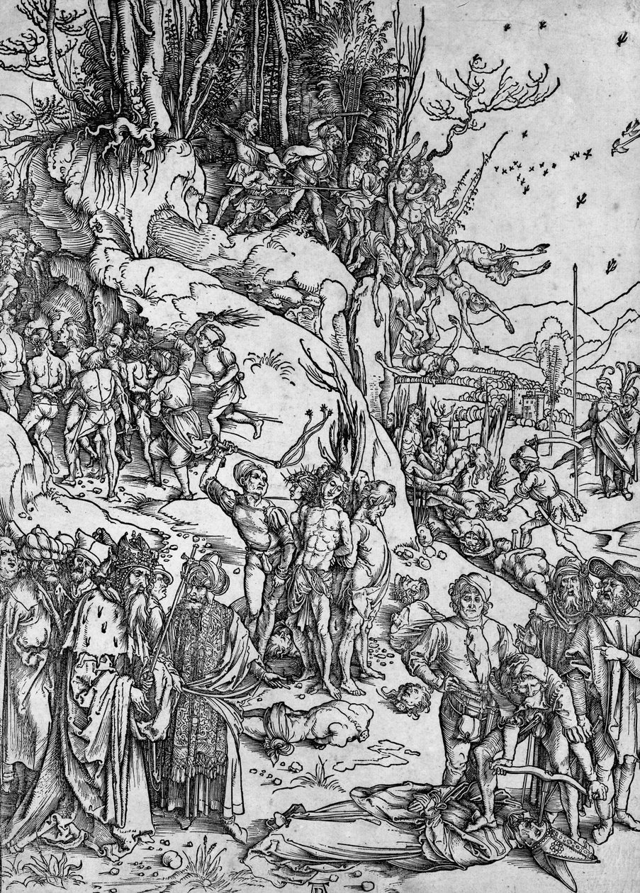 Martyrskapet til de ti tusen av Albrecht Dürer