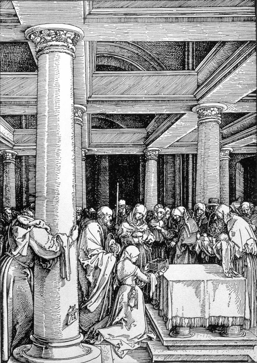 Presentasjonen i tempelet, ca. 15034 av Albrecht Dürer