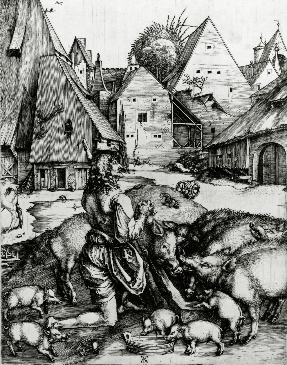 Den fortapte sønn, 1496 av Albrecht Dürer