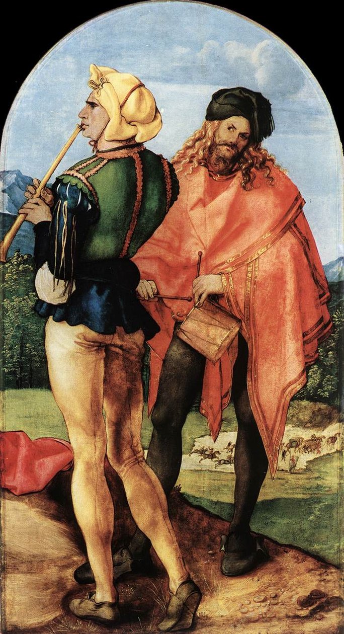 To musikere av Albrecht Dürer