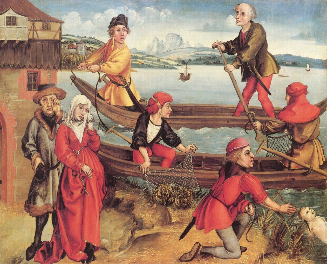 Fantastisk redning av en druknet gutt fra Bregenz av Albrecht Dürer