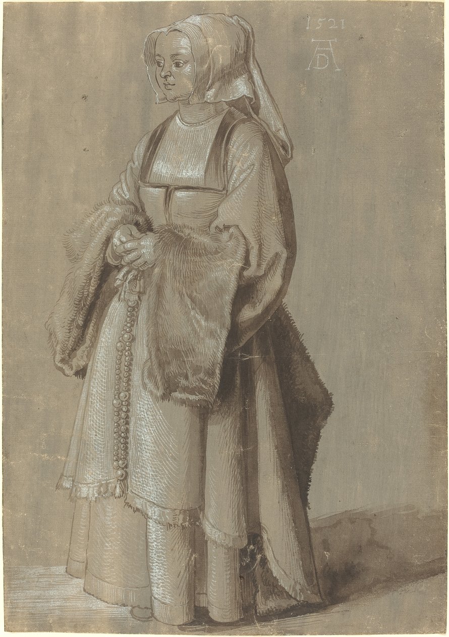 Ung kvinne i nederlandsk kjole av Albrecht Dürer