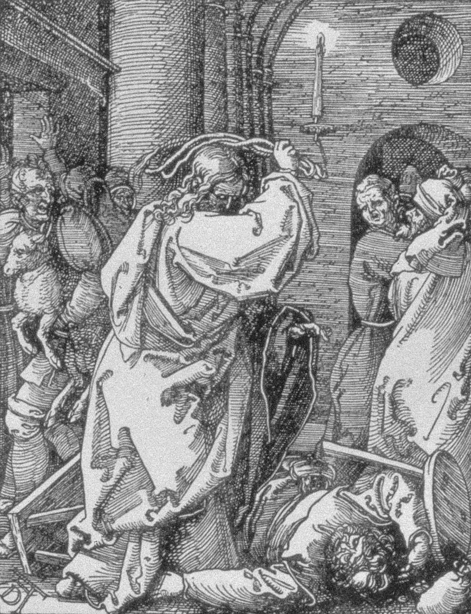Kristus utviser pengevekslerne fra templet, fra 