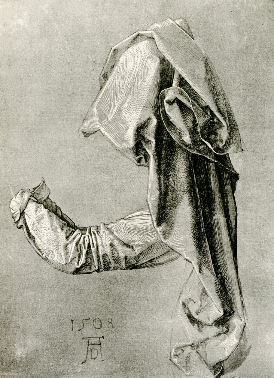Draperistudie for en apostel av Albrecht Dürer