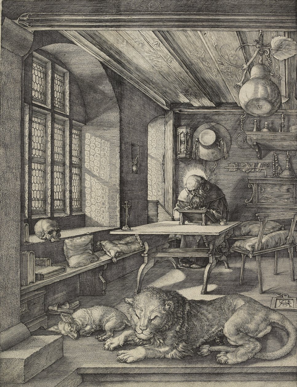 St. Jerome i hans studie, 1514 av Albrecht Dürer