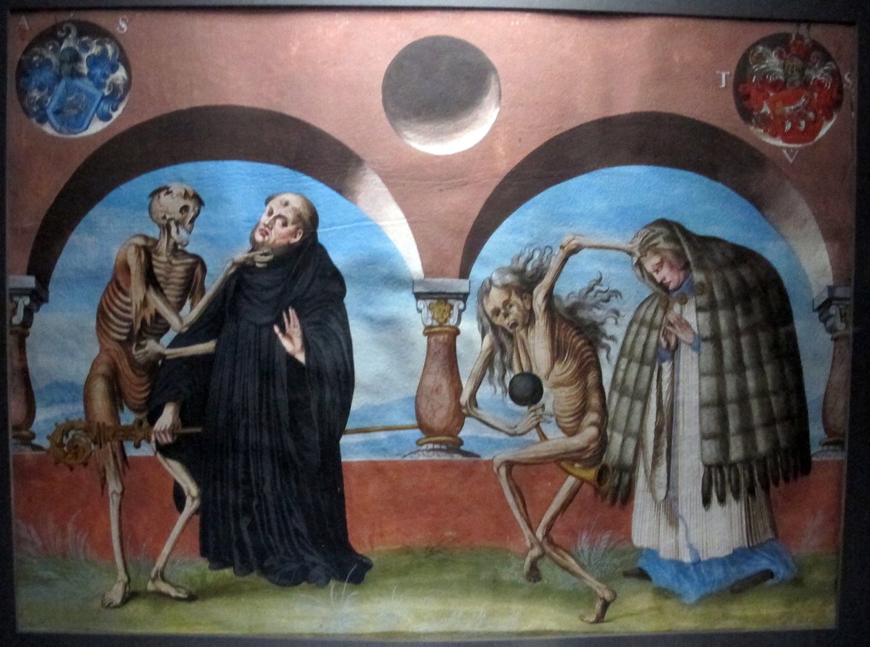 Kopi av Danse Macabre fra den dominikanske kirkegården i Bern av Albrecht Kauw