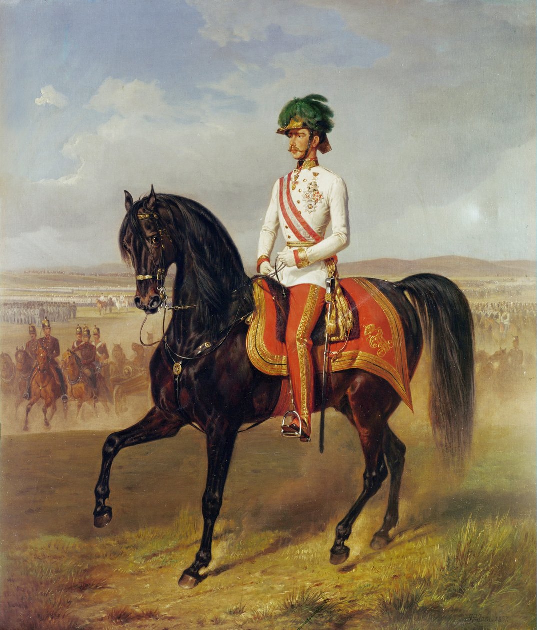 Keiser Franz Josef I til hest … av Albrecht Adam