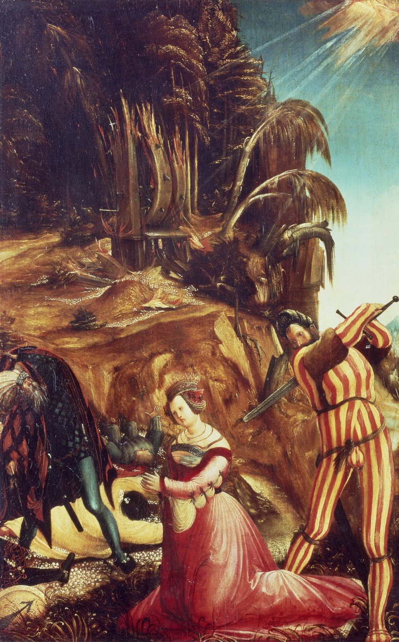 00228 Halshugging av den hellige Katarina, ca. 1505-10 av Albrecht Altdorfer