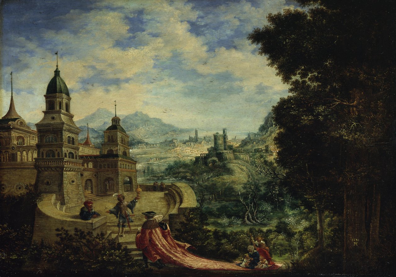 Allegori over velstand i følget til fyrstelig prakt av Albrecht Altdorfer