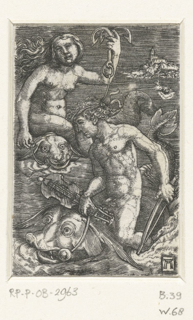 Arion og en Nereid av Albrecht Altdorfer