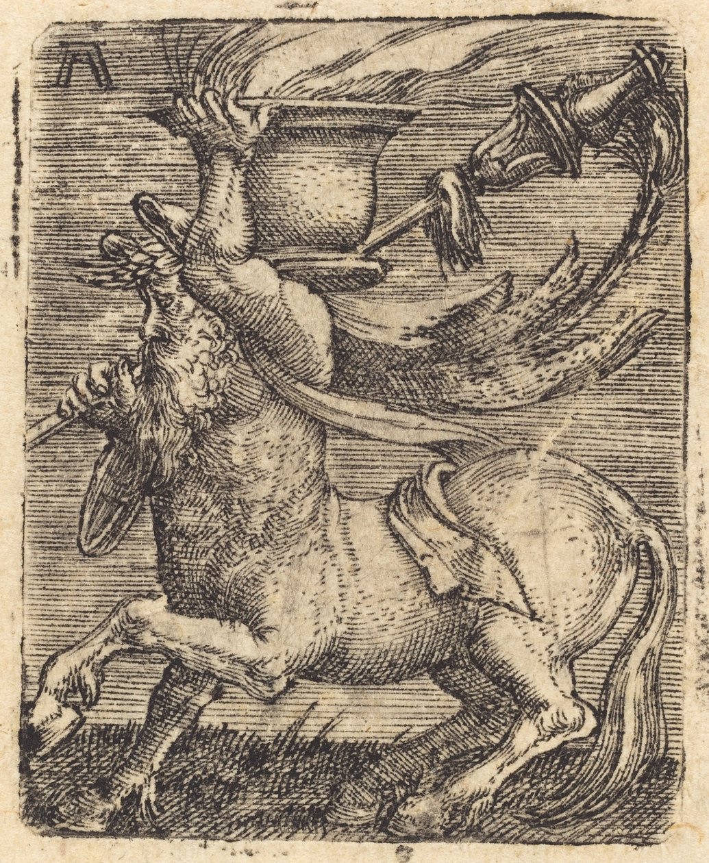 Kentaur med vase av Albrecht Altdorfer