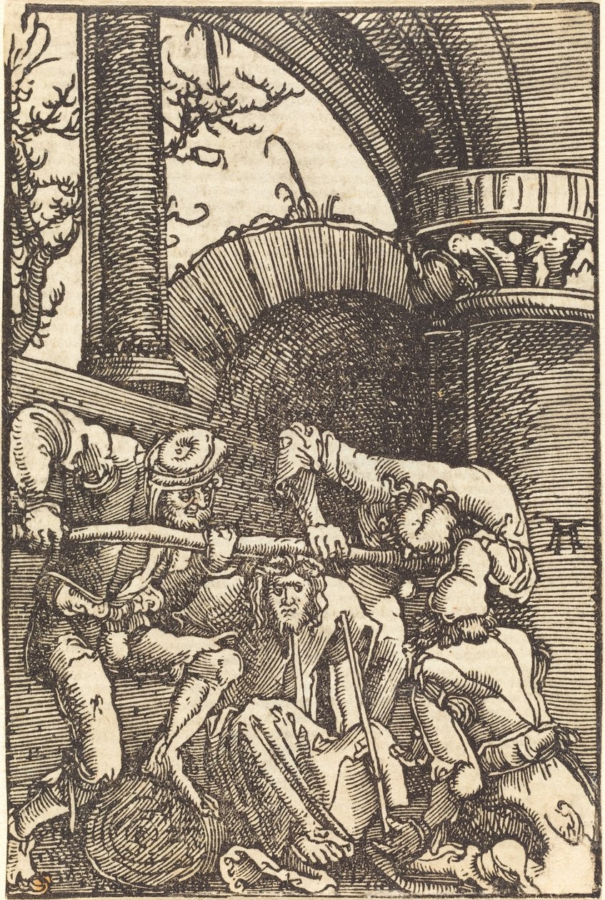Kristus kronet med torner av Albrecht Altdorfer