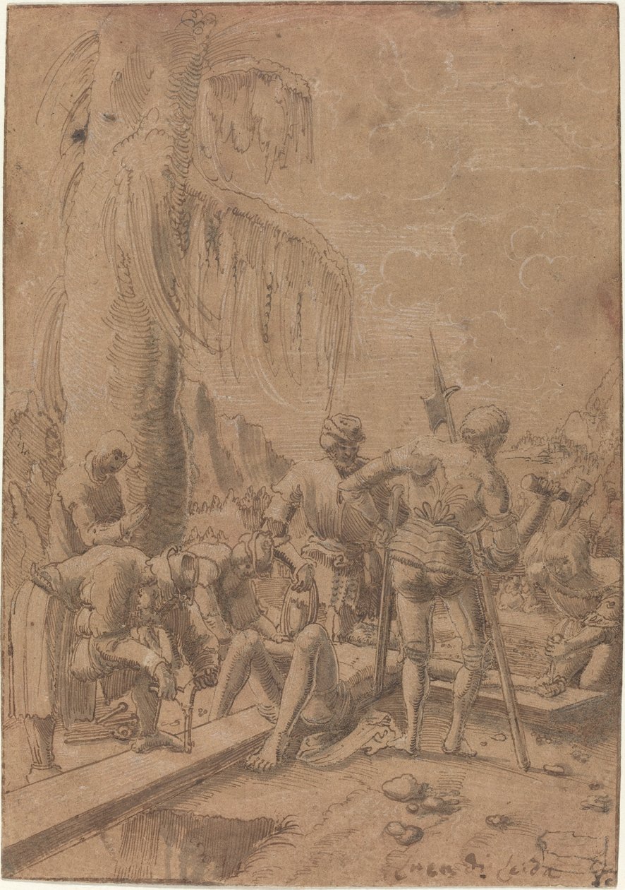 Kristus spikret til korset av Albrecht Altdorfer