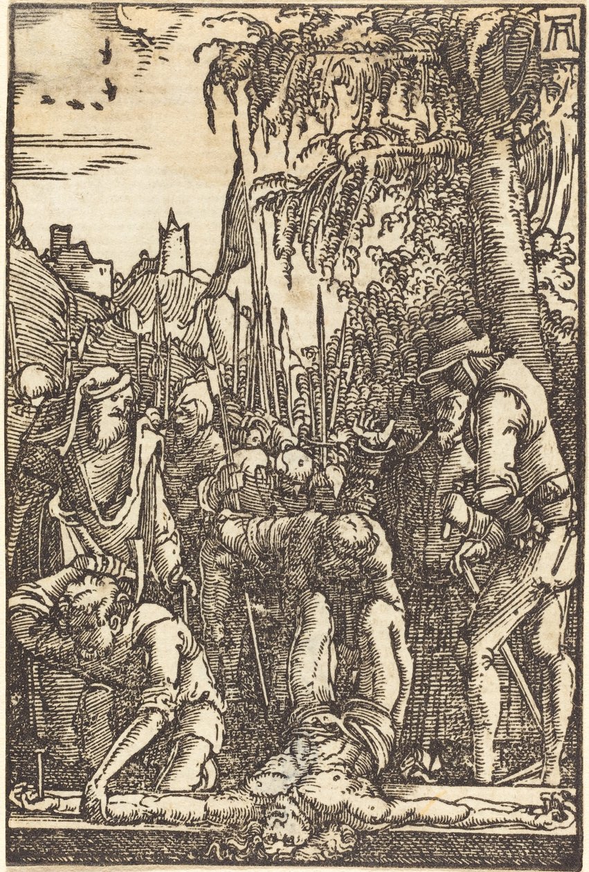 Kristus naglet til korset av Albrecht Altdorfer