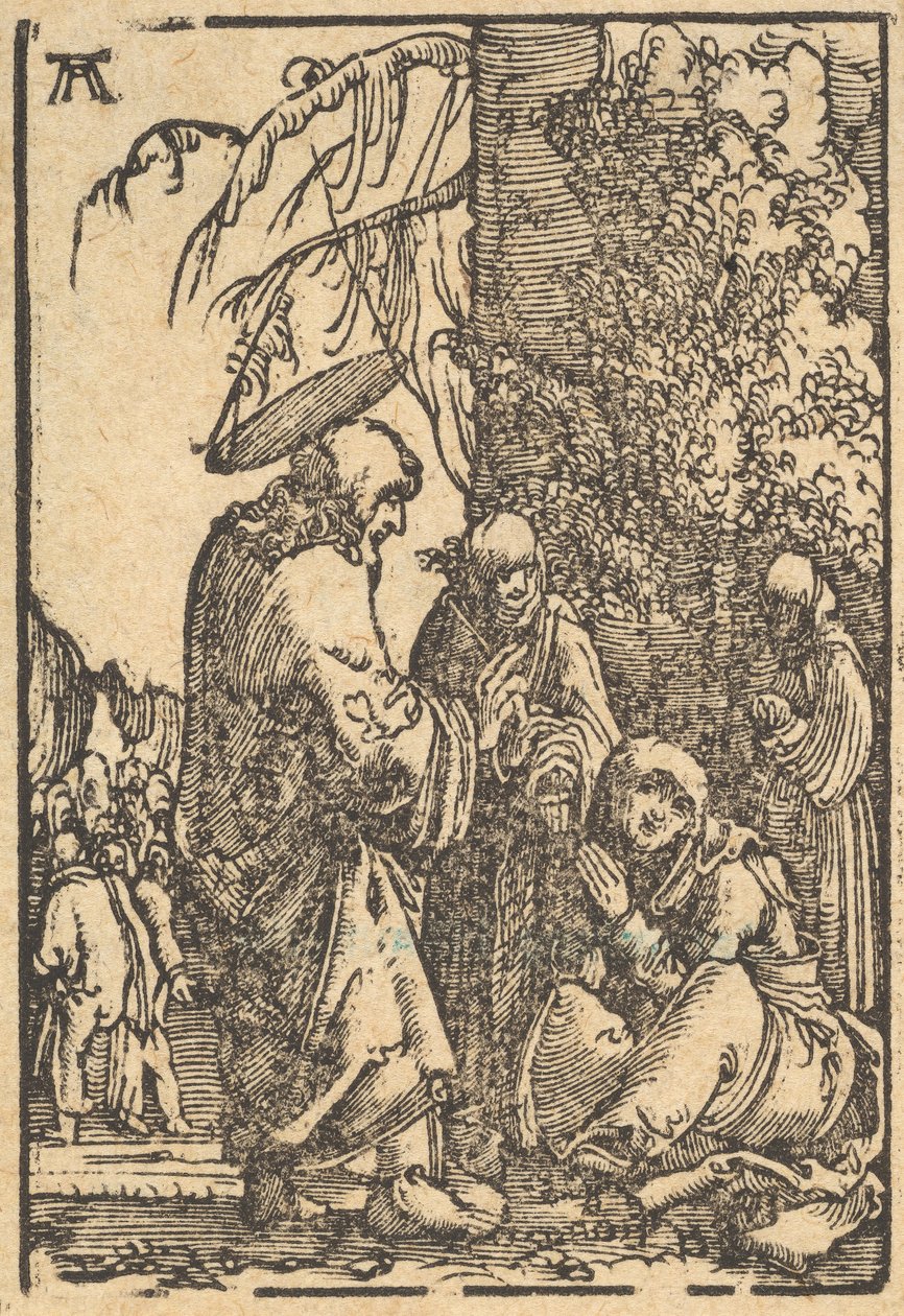 Kristus tar avskjed med sin mor, fra menneskehetens fall og frelse gjennom ..., ca. 1513. av Albrecht Altdorfer