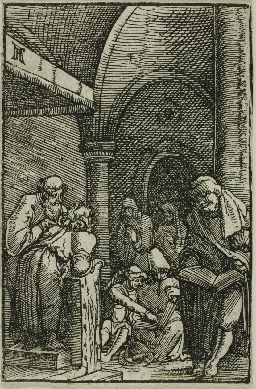 Kristus blant legene, fra Menneskets syndefall og forløsning av Albrecht Altdorfer