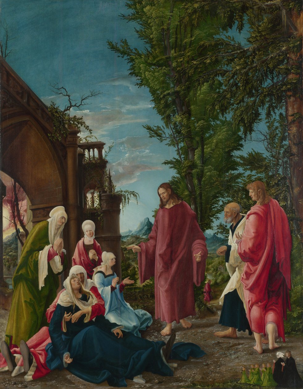 Kristus tok avskjed med sin mor, ca. 1520 av Albrecht Altdorfer