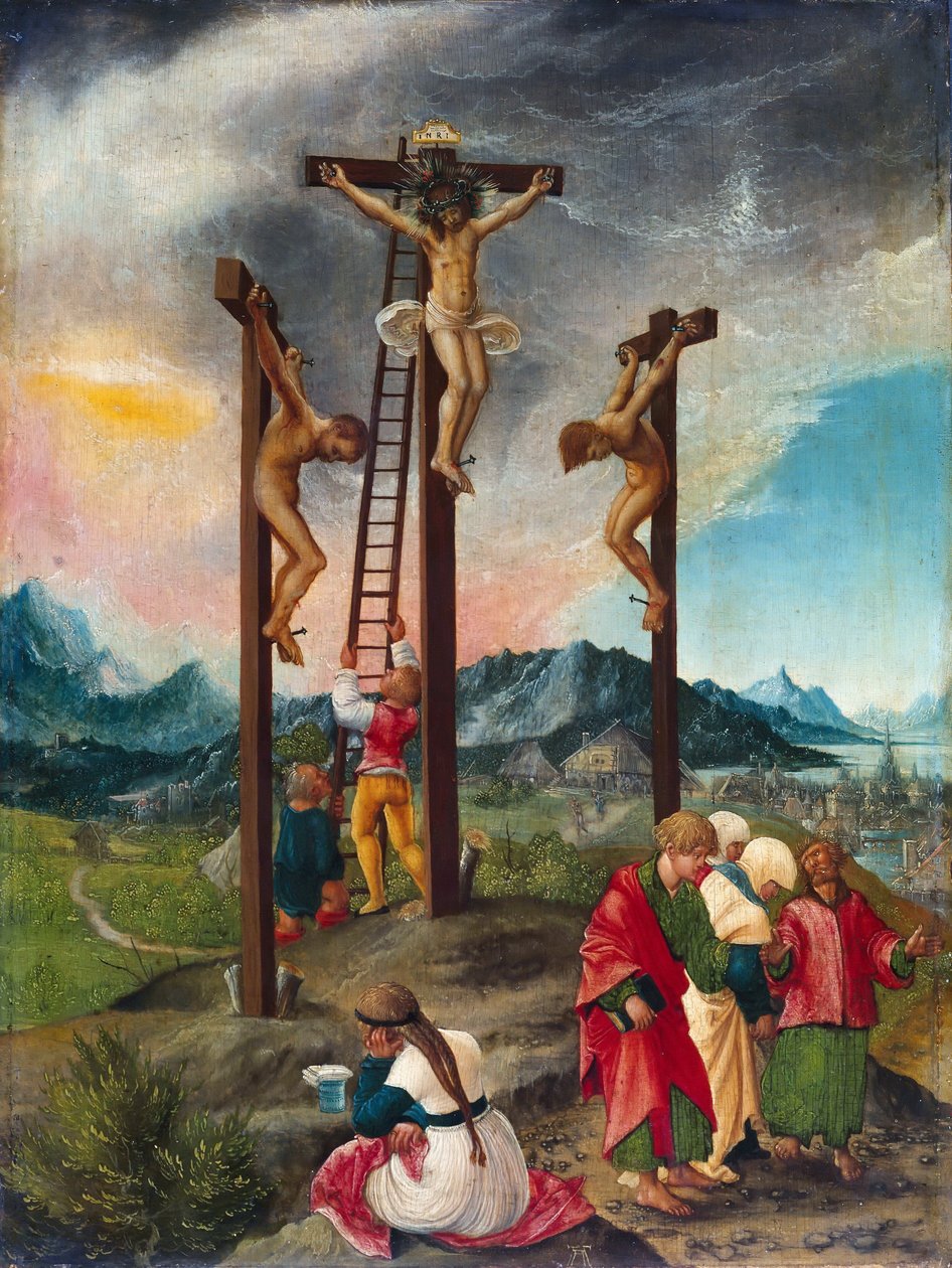 Kristus på korset mellom tyvene av Albrecht Altdorfer