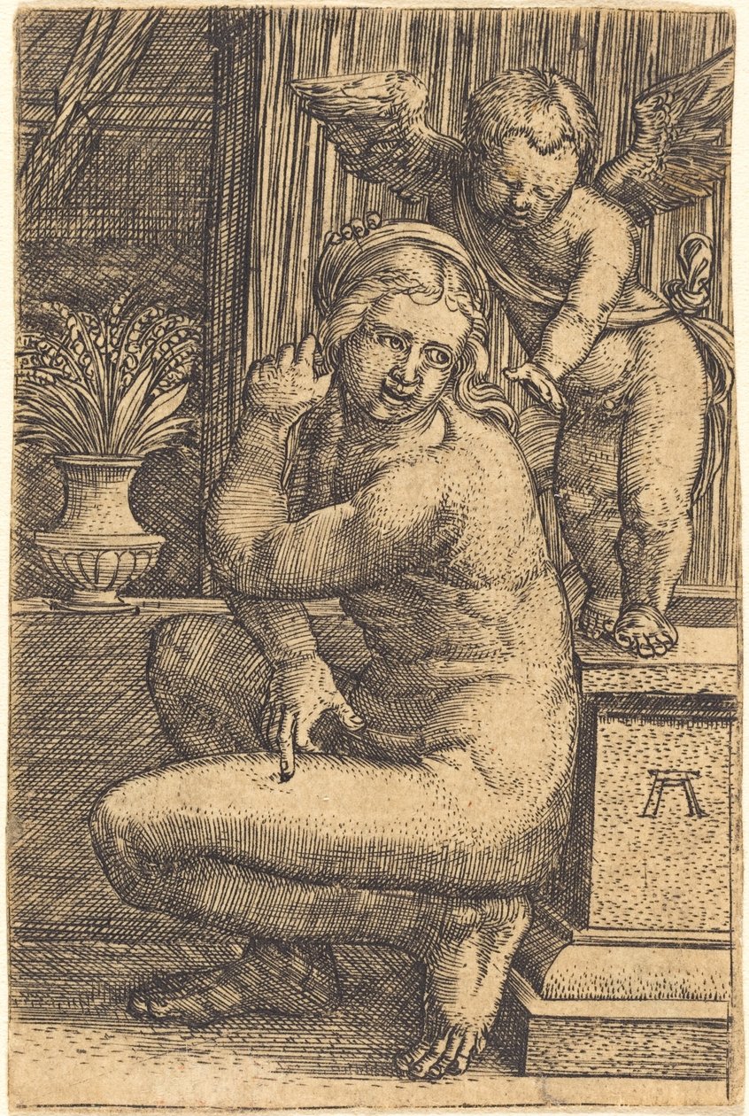 Hukende Venus av Albrecht Altdorfer