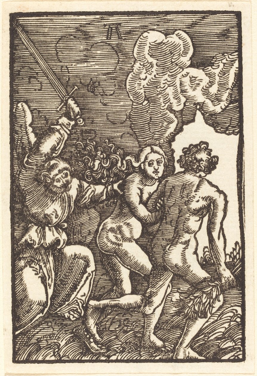 Utvisning fra paradis av Albrecht Altdorfer