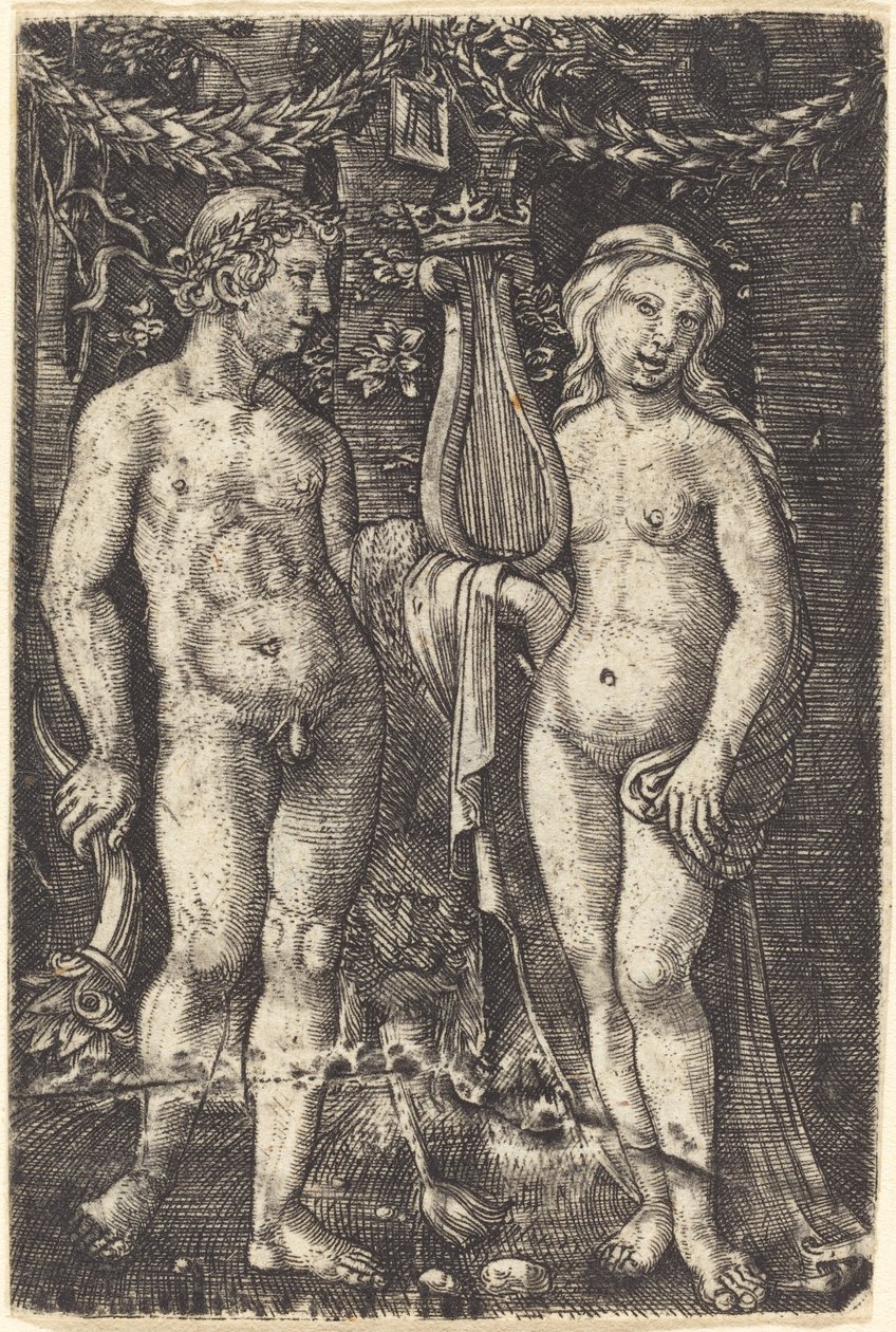 Herkules og en muse av Albrecht Altdorfer