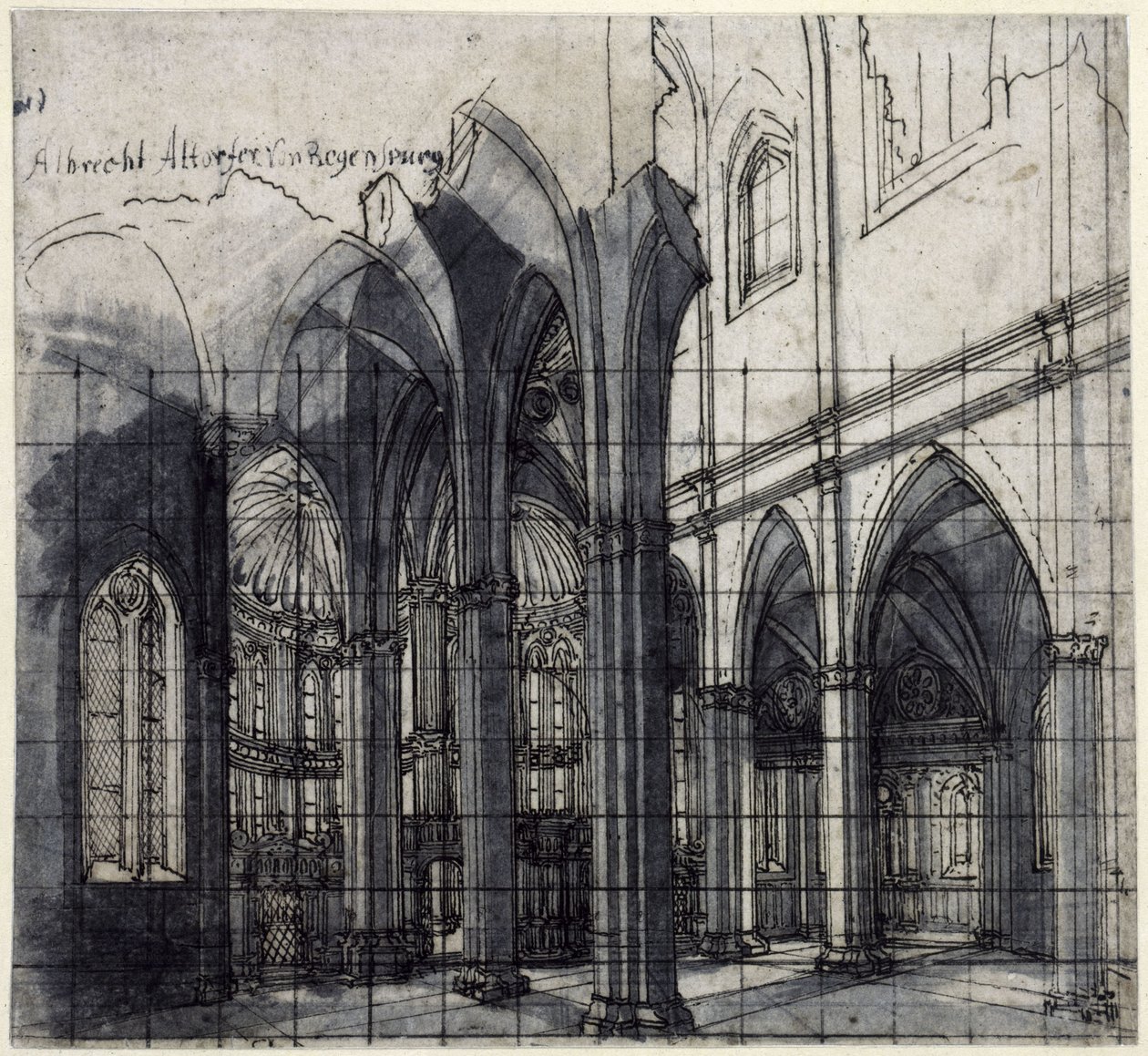 Kirkeinteriør av Albrecht Altdorfer