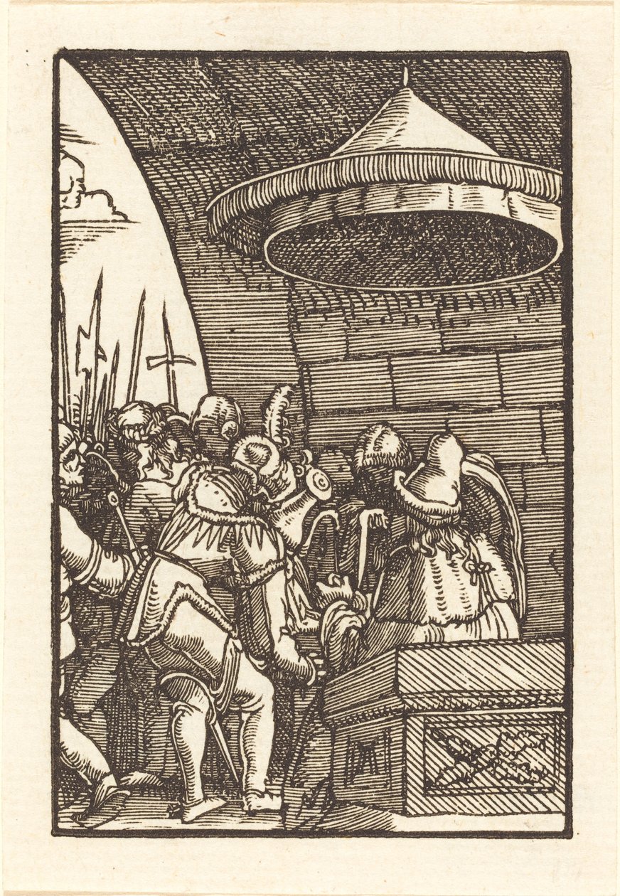 Pilatus vasker hendene av Albrecht Altdorfer