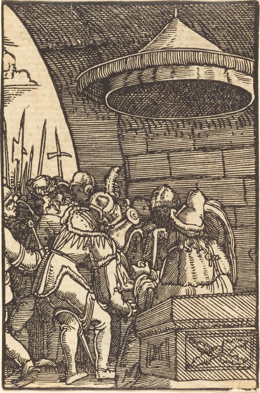 Pilatus vasker hendene av Albrecht Altdorfer