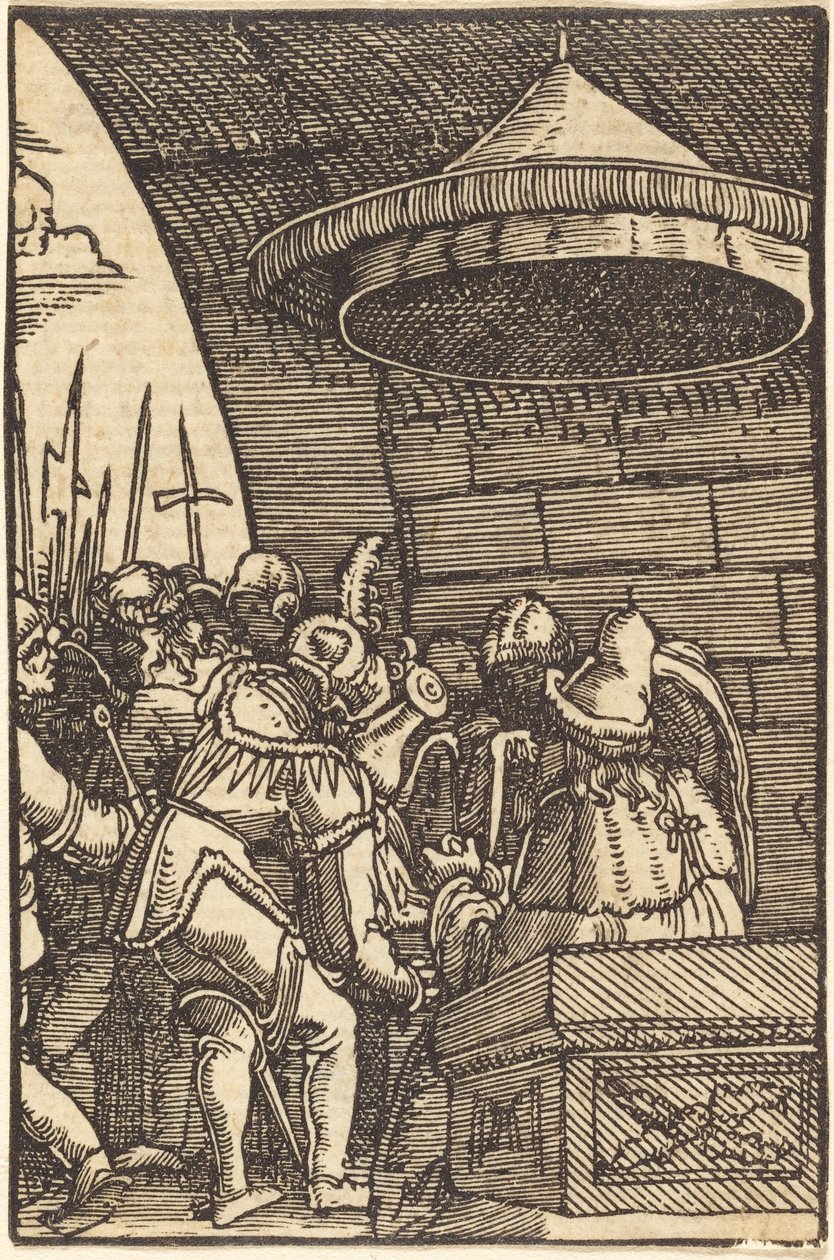 Pilatus vasker hendene sine av Albrecht Altdorfer