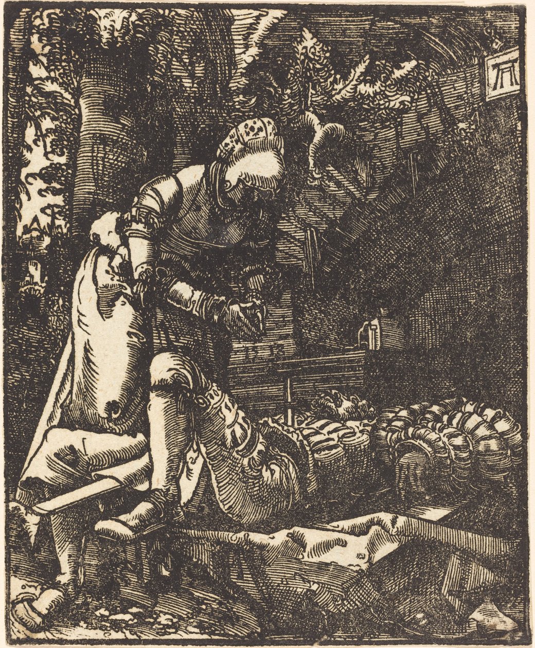 Pyramus og Thisbe av Albrecht Altdorfer