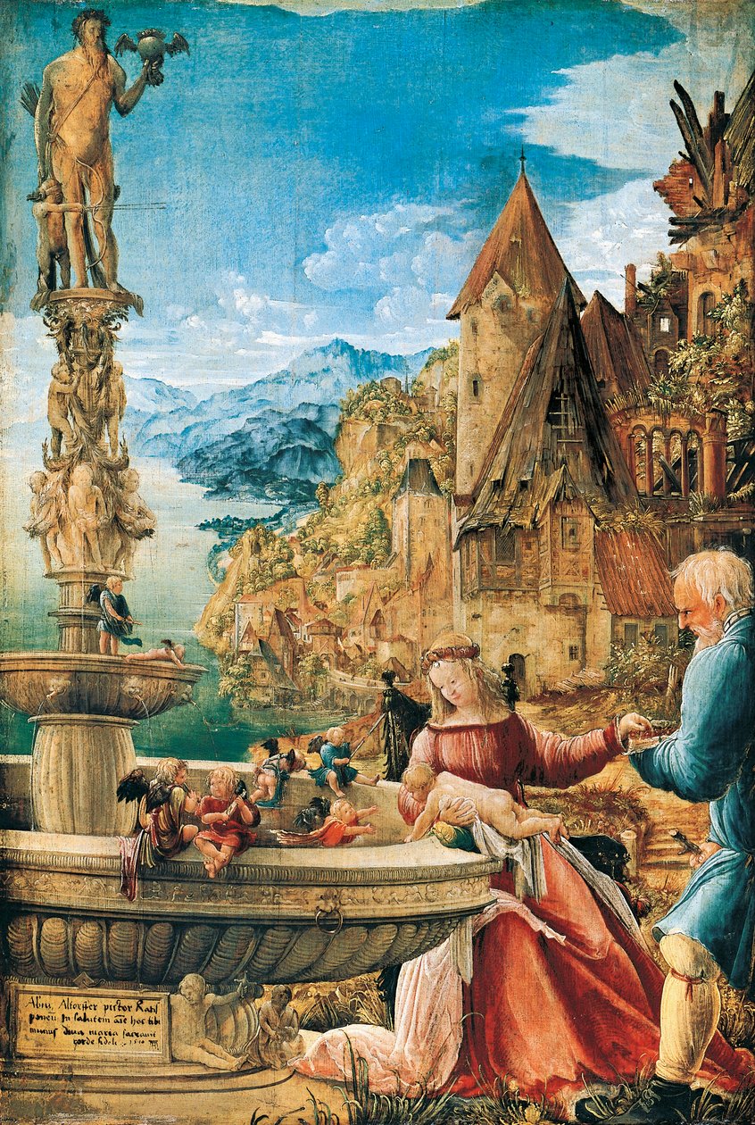 Hvil på flyturen til Egypt av Albrecht Altdorfer