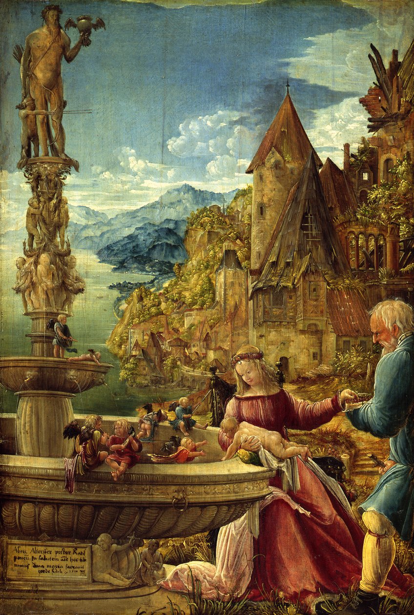 Hvile under flukten til Egypt av Albrecht Altdorfer
