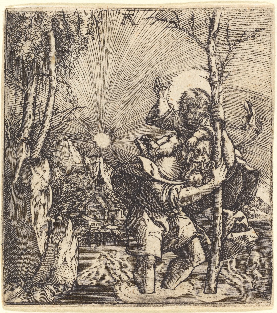 Den hellige Christopher av Albrecht Altdorfer
