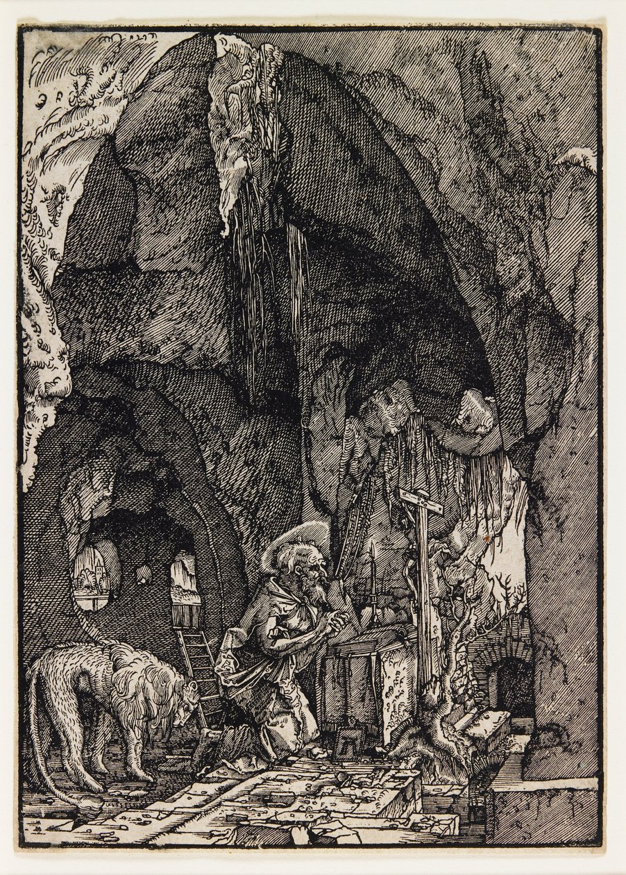 Den hellige Hieronymus i en hule av Albrecht Altdorfer