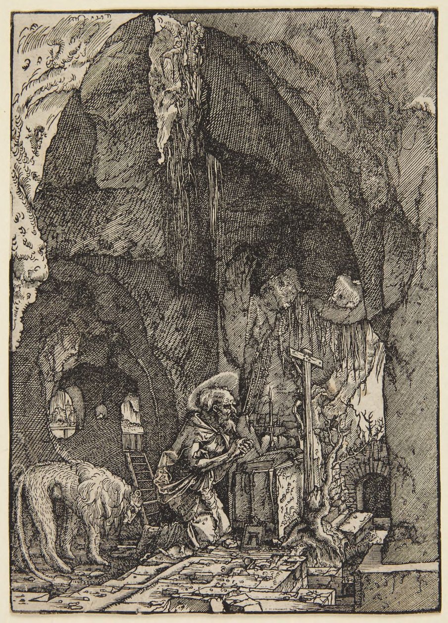 Sankt Hieronymus i en hule av Albrecht Altdorfer