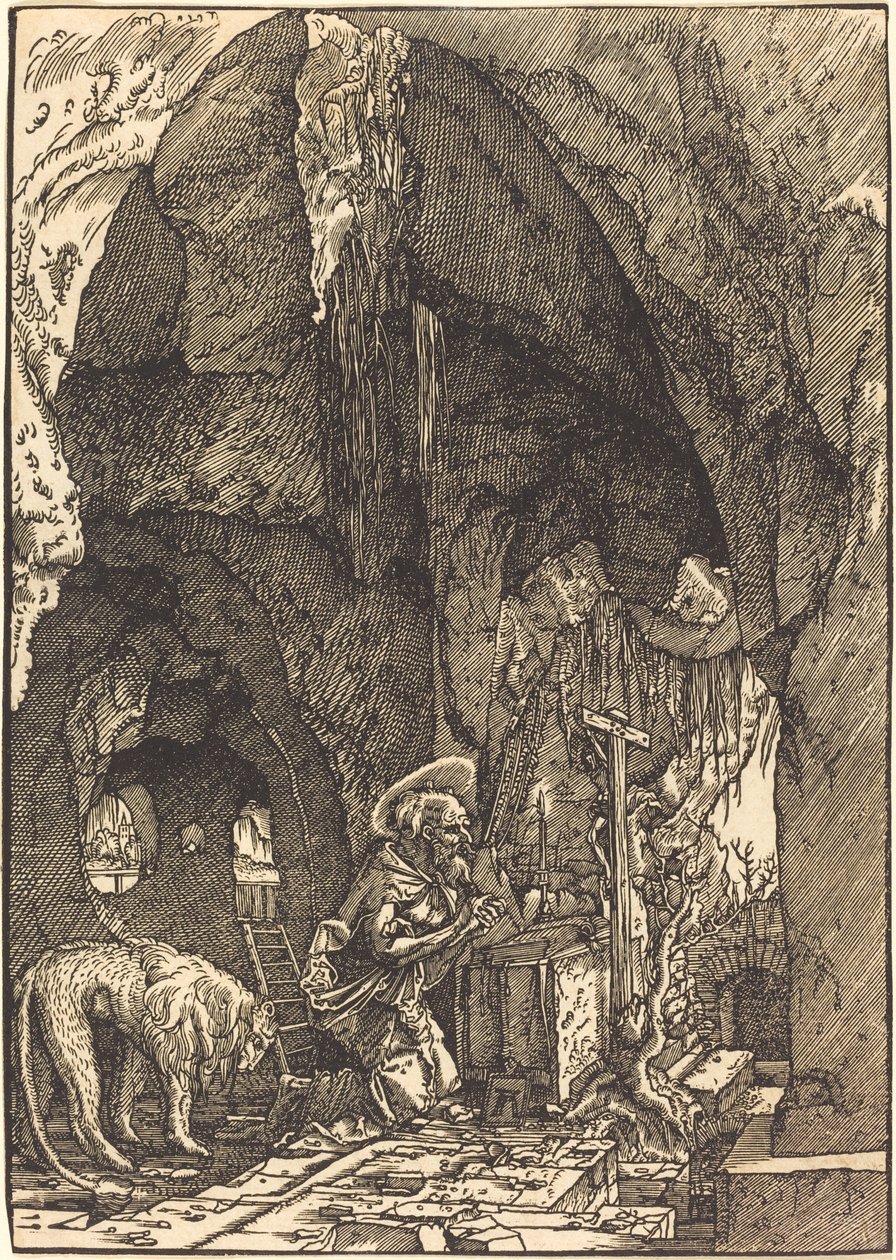 Saint Hieronymus i hulen av Albrecht Altdorfer