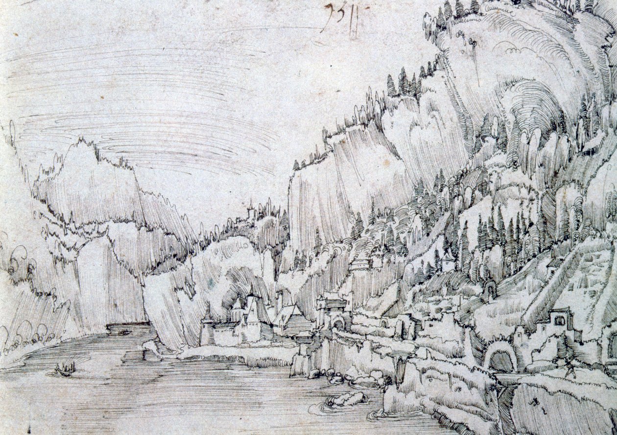 Sarmingstein ved Donau, 1500-tallet av Albrecht Altdorfer
