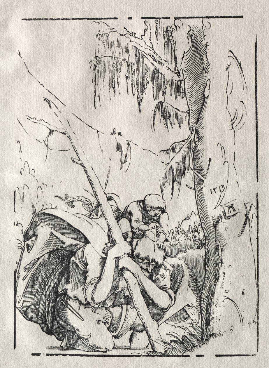 St. Christopher krysser vannet med Kristus på skuldrene av Albrecht Altdorfer