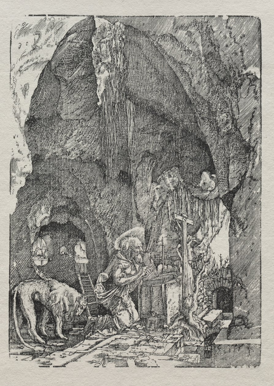 St. Hieronymus i hulen av Albrecht Altdorfer
