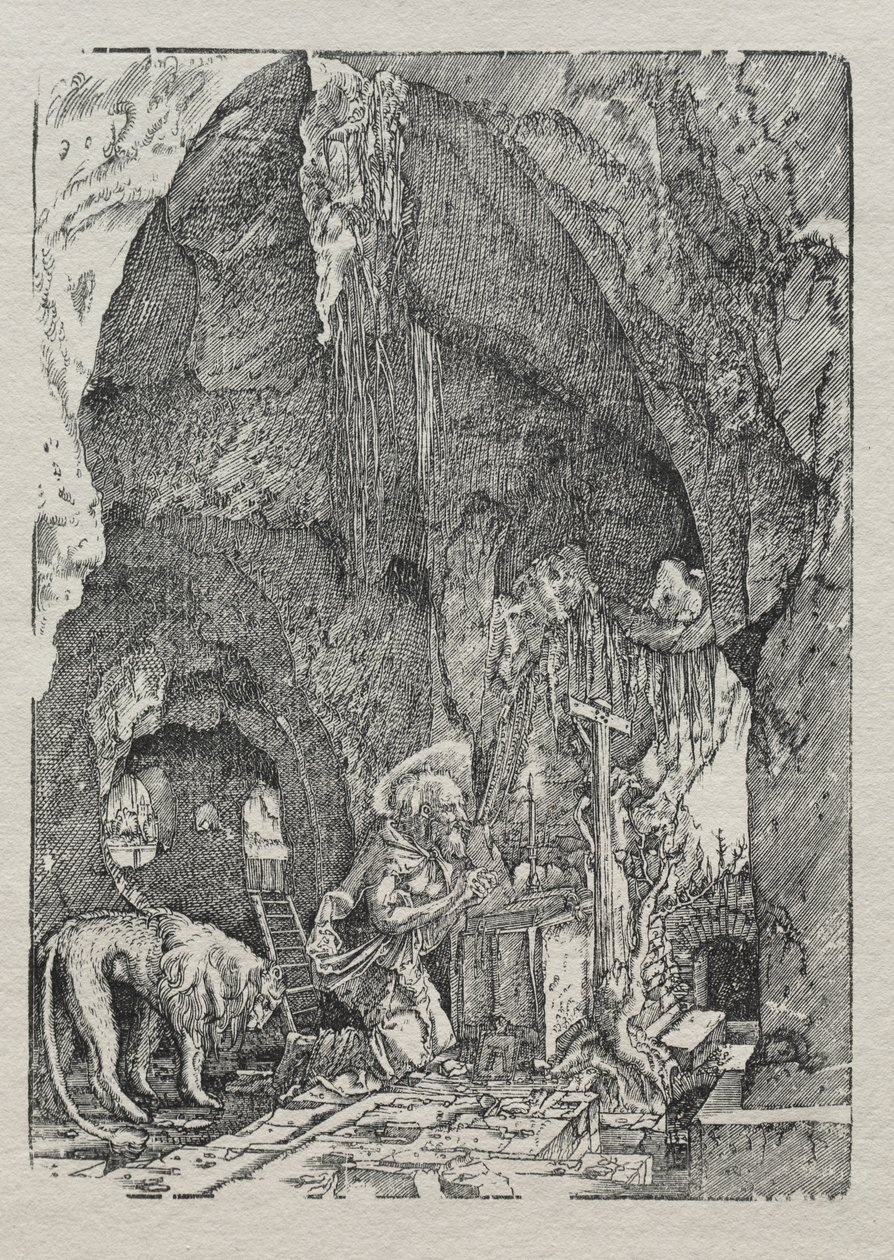 St. Hieronymus i hulen, ca. 1513-15. av Albrecht Altdorfer