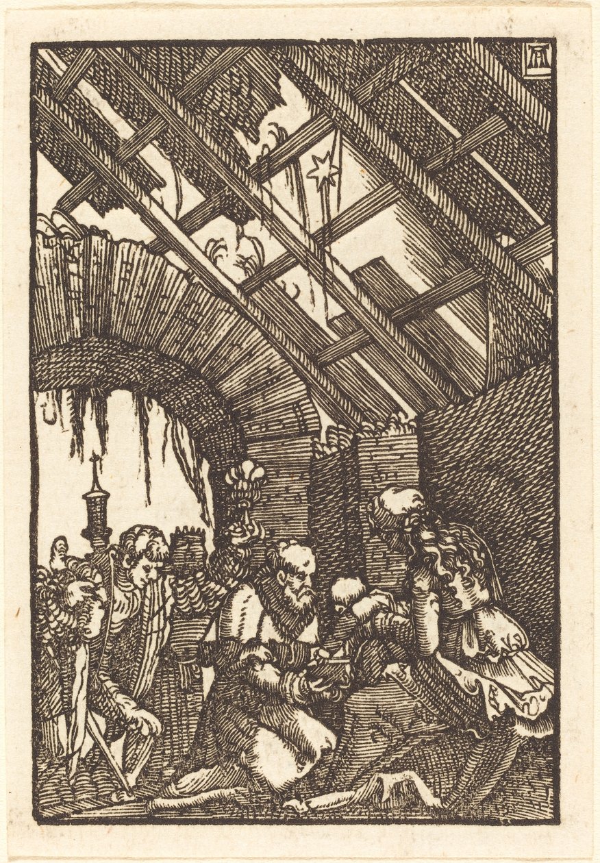 Tilbedelsen av magiene av Albrecht Altdorfer