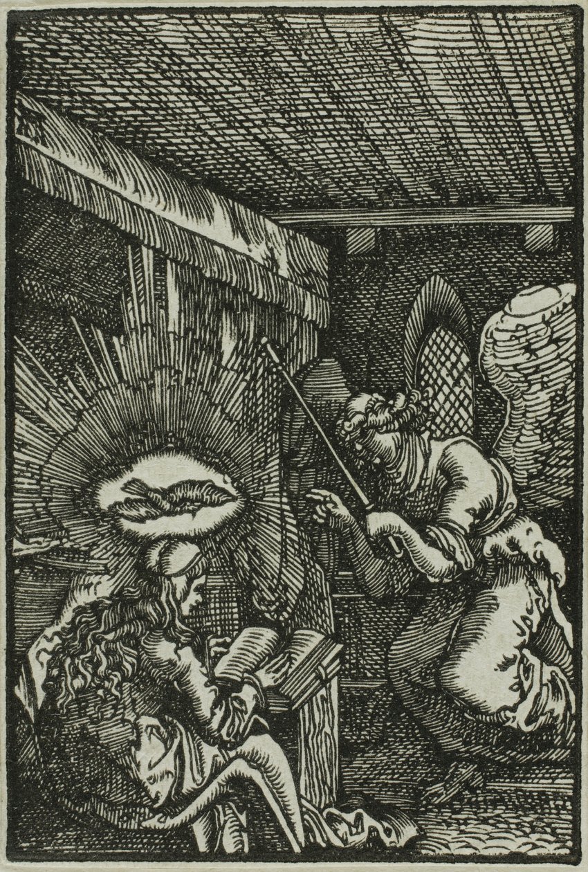 Bebudelsen, fra Menneskets syndefall og forløsning av Albrecht Altdorfer